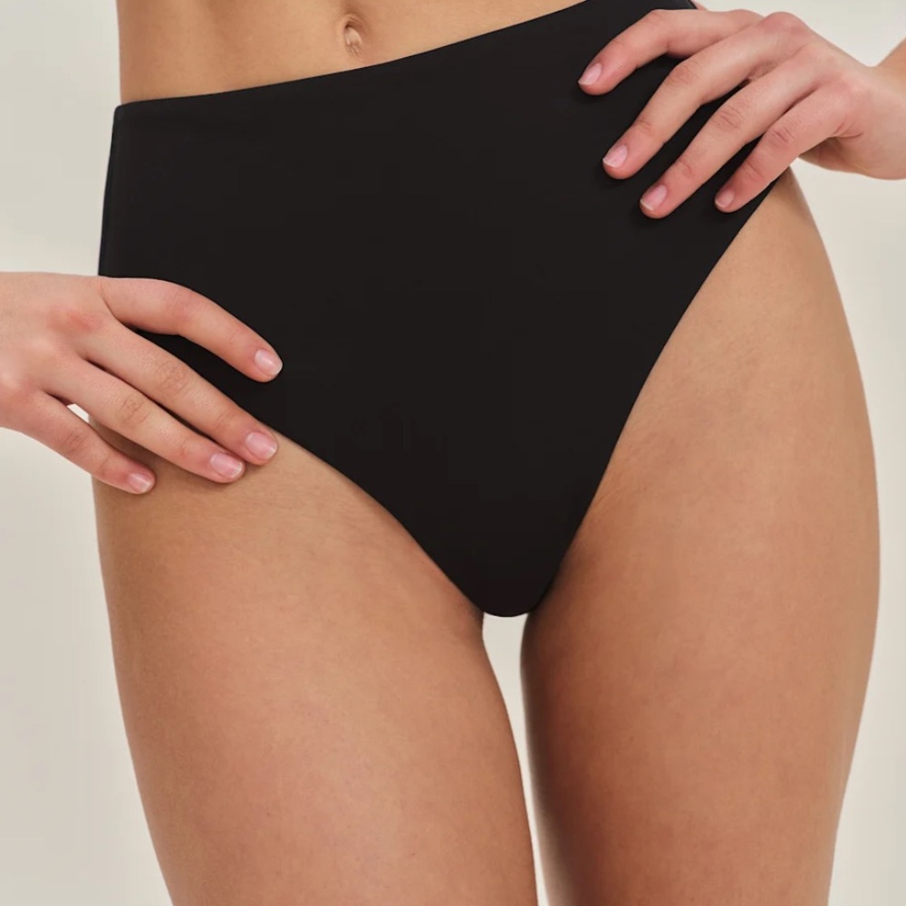 Reformation Ana Bikini Bottom Black - Size XL